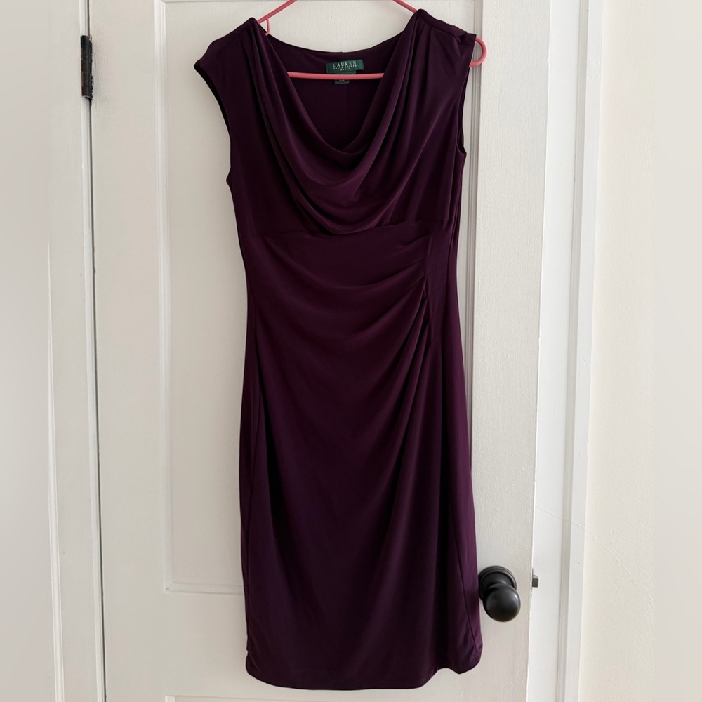 Ralph Lauren Purple Midi Dress